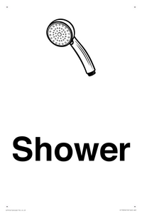 Dementia Shower sign